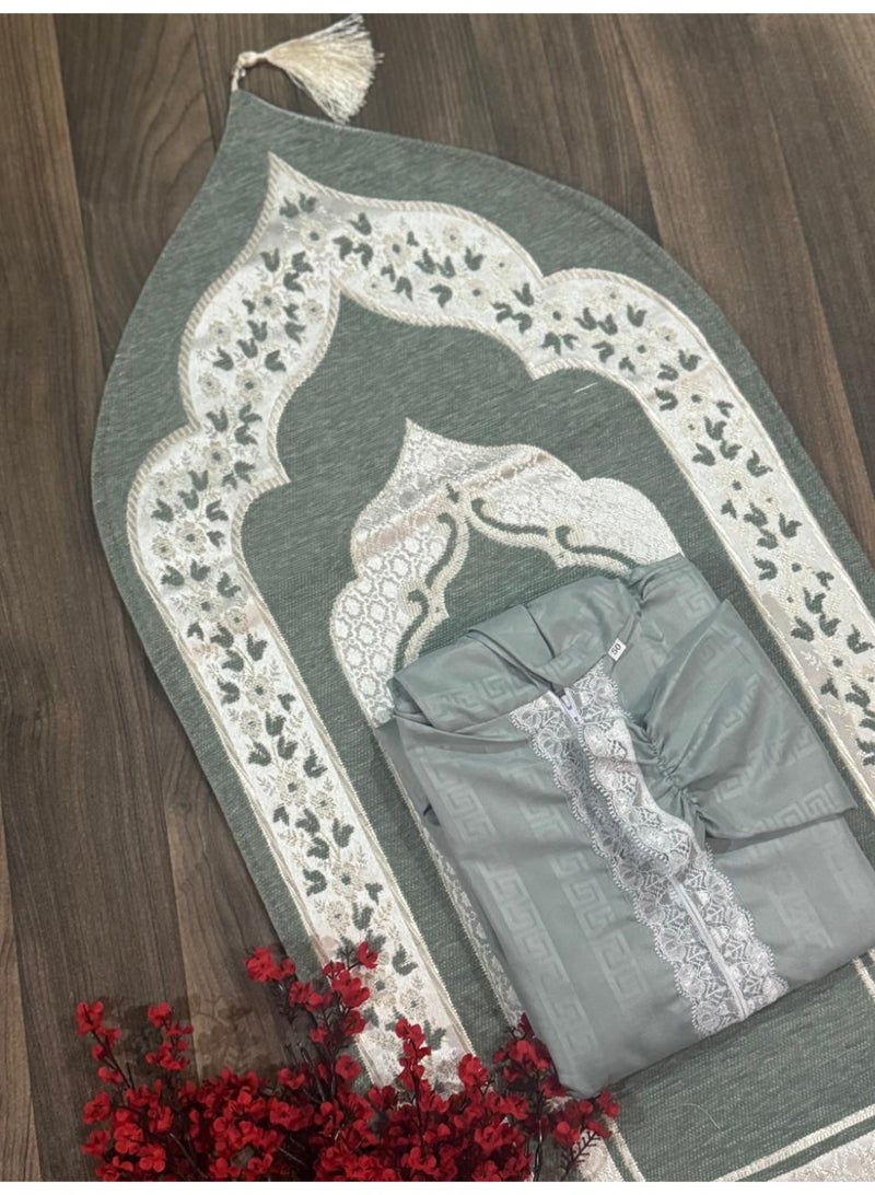 Children's Prayer Set - Prayer Mat with Soft Prayer Sheet (Dazzling Colorful Designs)